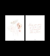 ISLANDIC POPPIES - Lot de 2 affiches enfant - Coquelicot et poésie